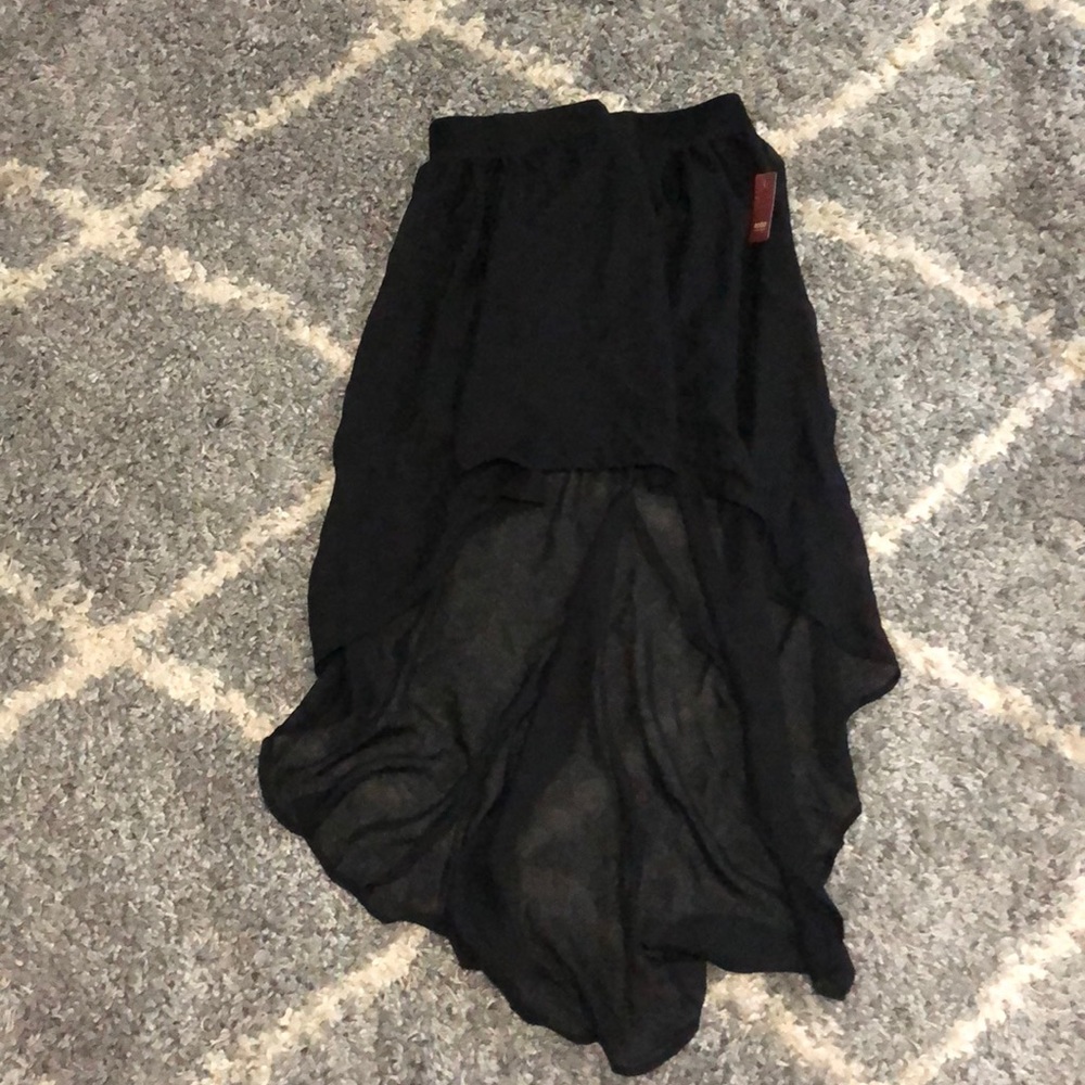 NWT Black high-low skirt